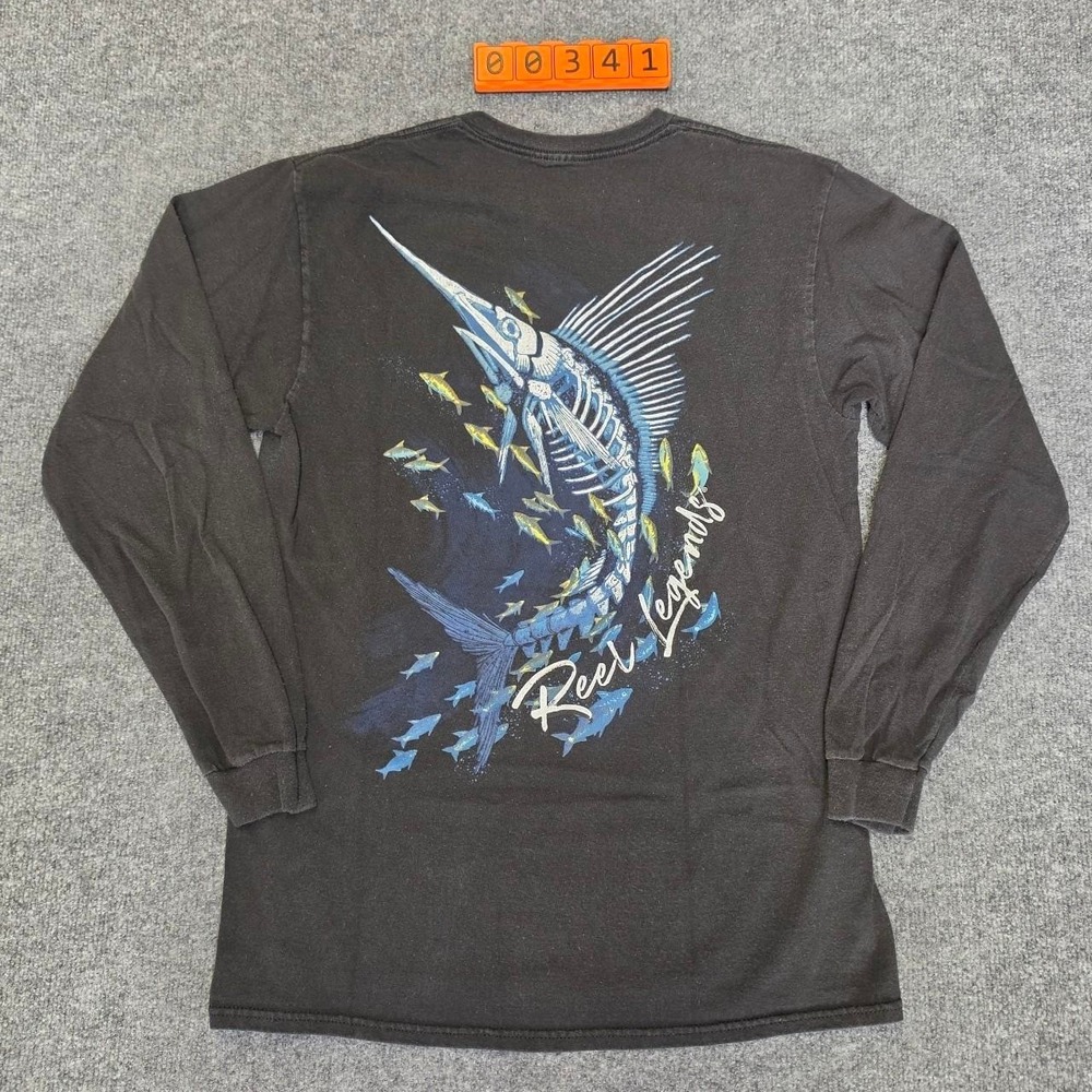 Reel Legends black long sleeve shirt size Small